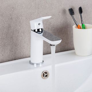 Смеситель для раковины Gappo G1048 белый/хром